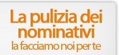 la pulizia dei nominativi la facciamo noi per te