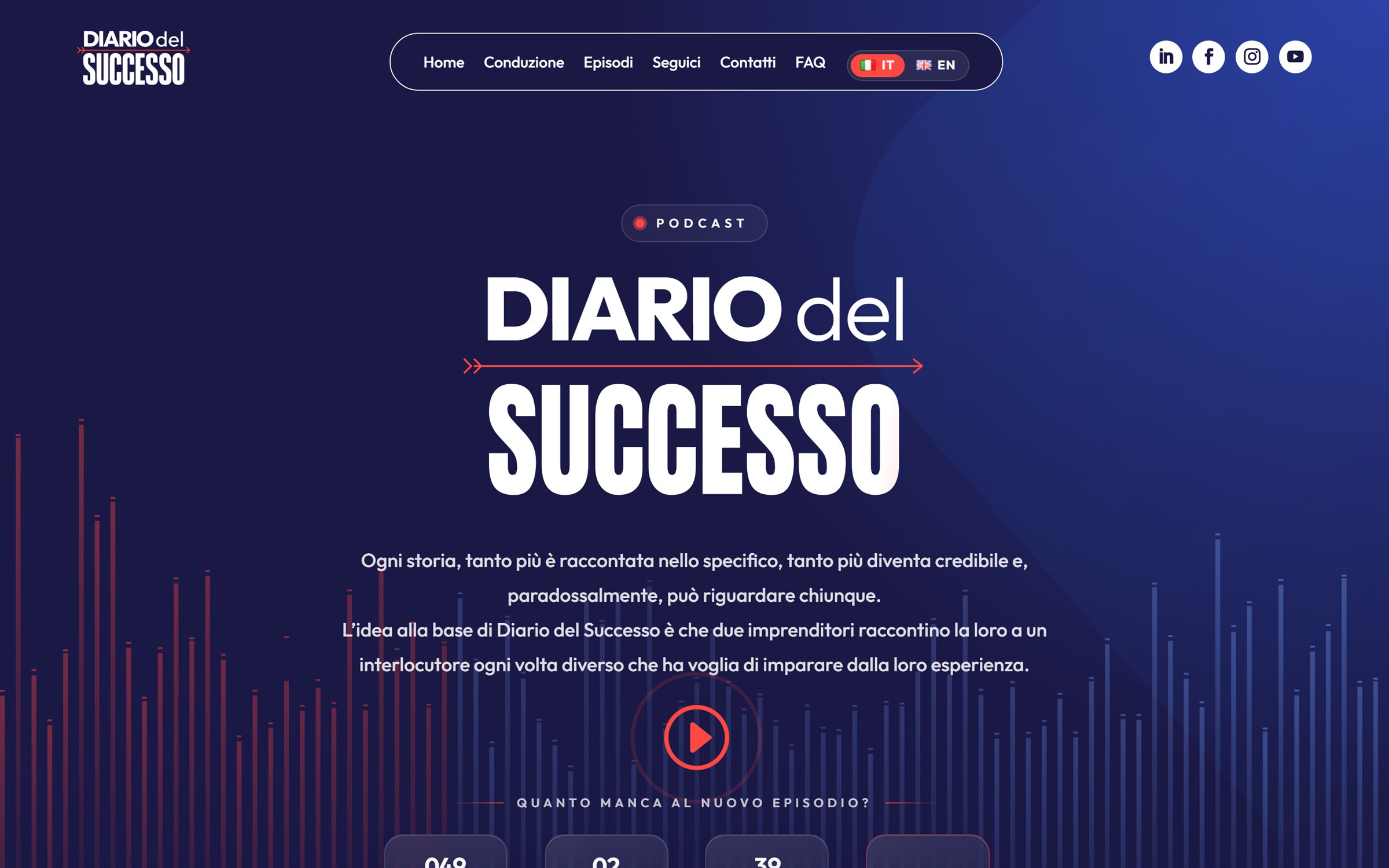 Il sito Diario del Successo su computer